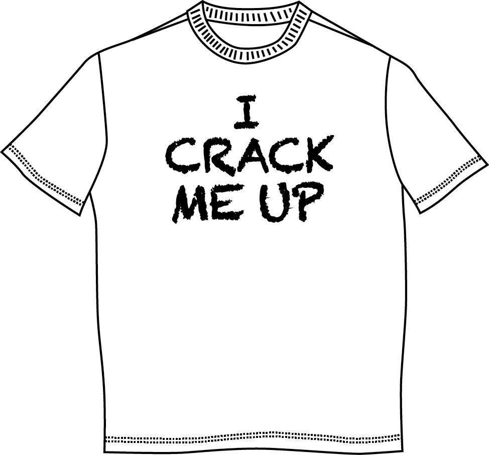 "I Crack Me Up" Mens Short Sleeve T-Shirt